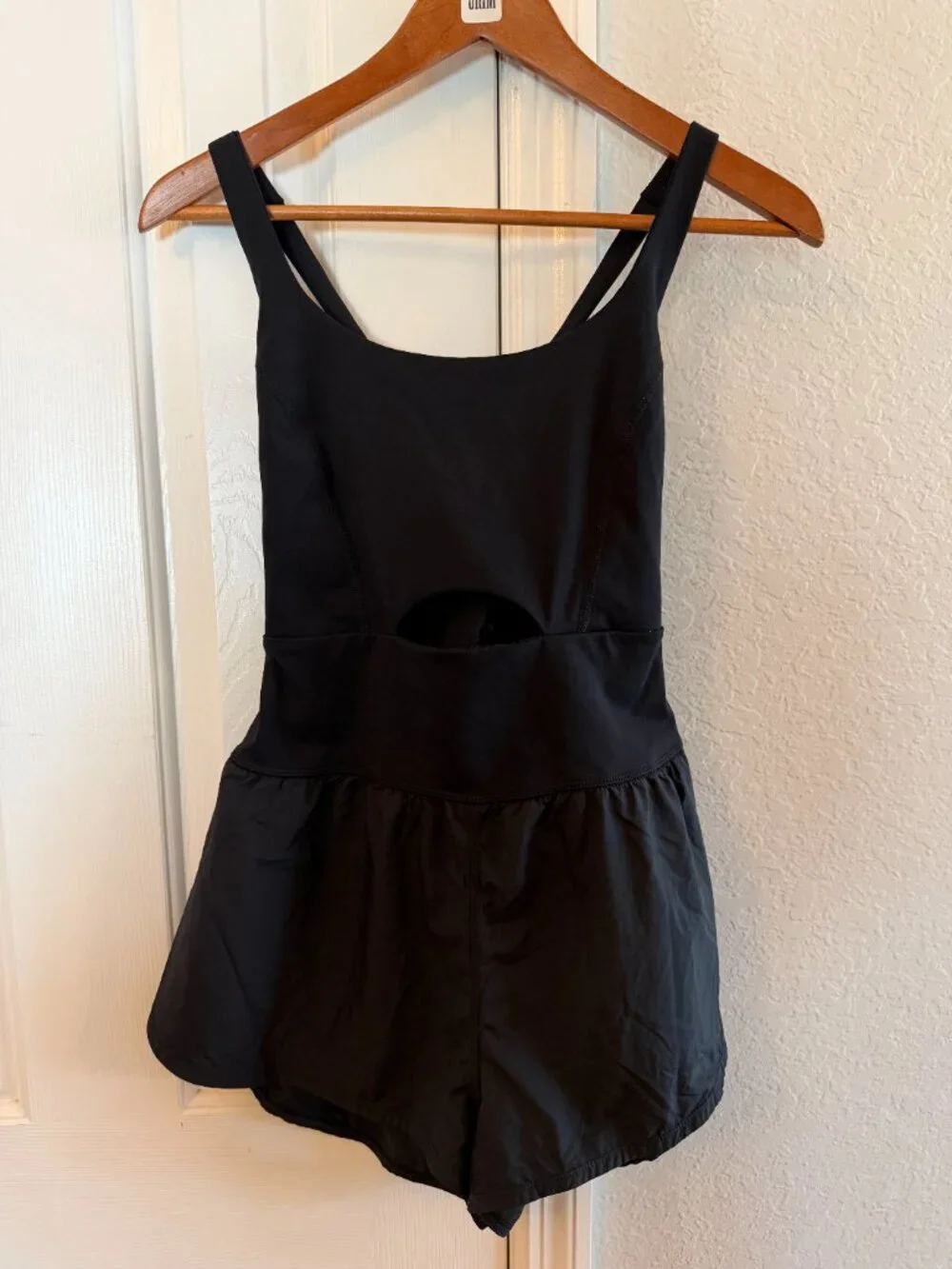 ☀️ Free People FP Movement Righteous Runsie Black Athletic Romper S Modified